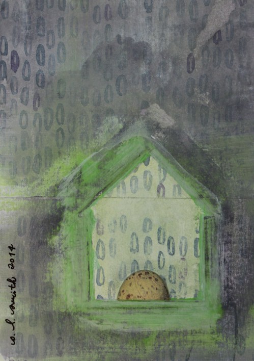 "small house #3" (2014). 5 x 7in. $80.