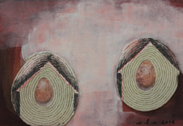 "string #1" (2014). 5 x 7in. $80.